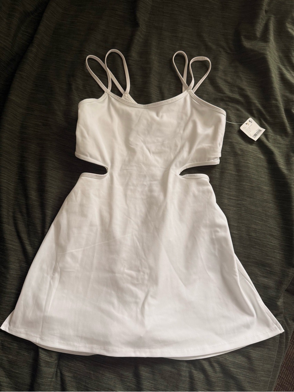 Fp movement white cutout active dress